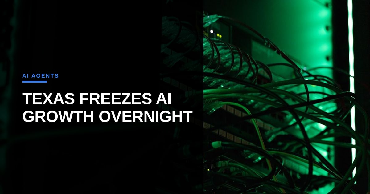 Texas Halts New Data Centers, Sending Ripples Through the AI Agent Ecosystem