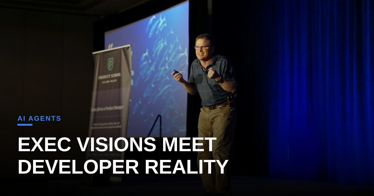 When AI Leaders Talk, Developers Listen: The Gap Between Exec Vision and Agent Builders