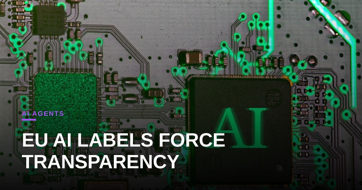 EU’s New AI Labels Put Agents on the Hook: Who’s Really Talking to You?