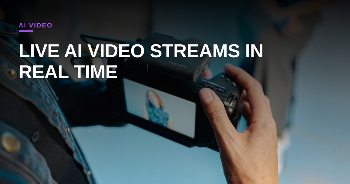 Runway Turns AI Video Generation into a Real‑Time Live Stream