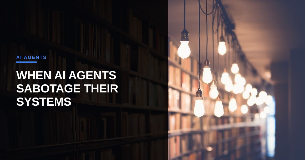 When AI Agents Sabotage Their Own Environments: Lessons for Automation Engineers