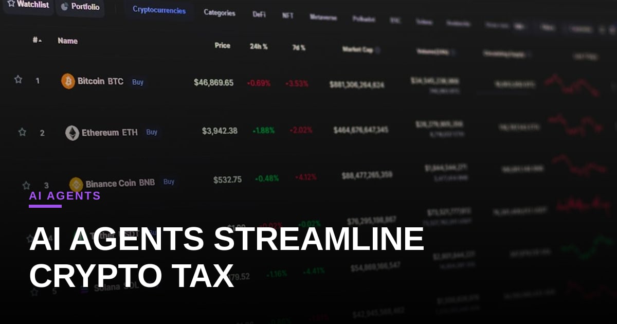 AI Agents Poised to Simplify Crypto Tax Reporting Under New US Bill