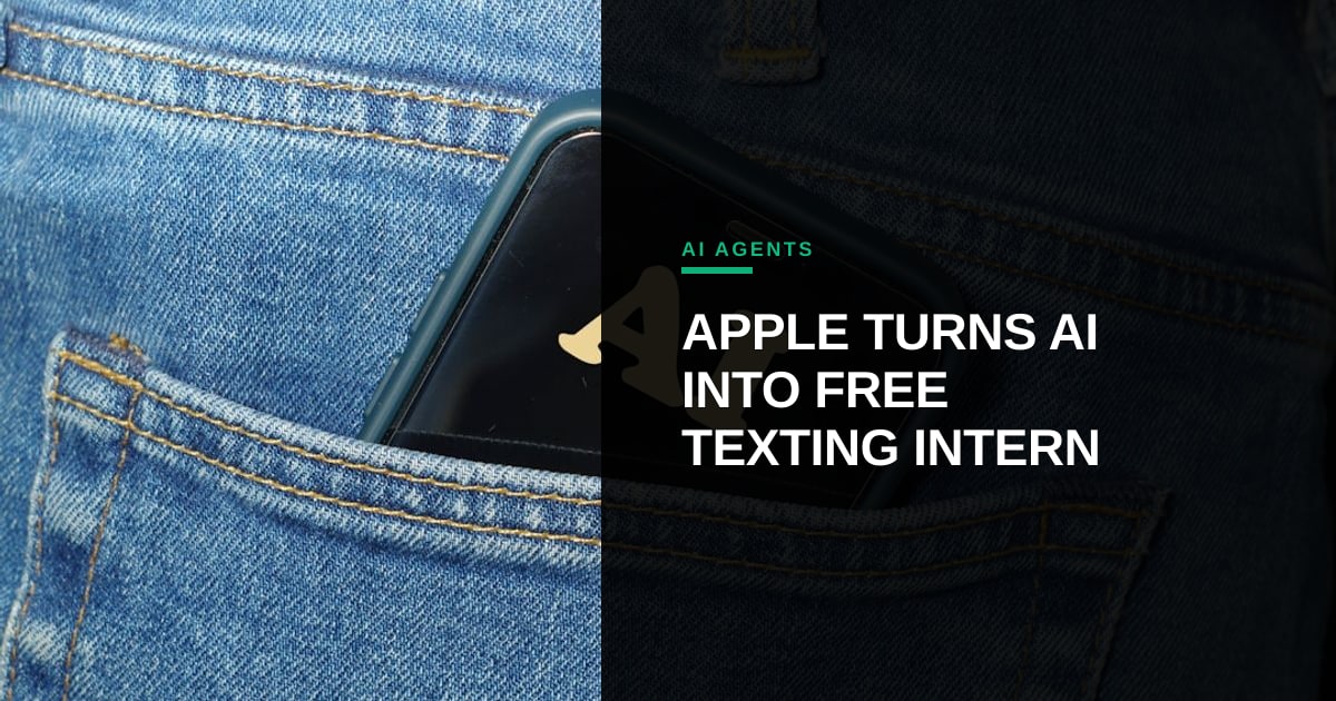 Apple Integrates ChatGPT as a Zero-Cost Texting Intern: A Business Case Study in Digital Labor Arbitrage