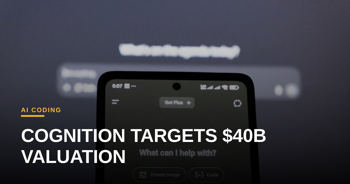 Cognition Targets $40 B Valuation in Next Funding Round, Raising the Bar for AI Coding Platforms