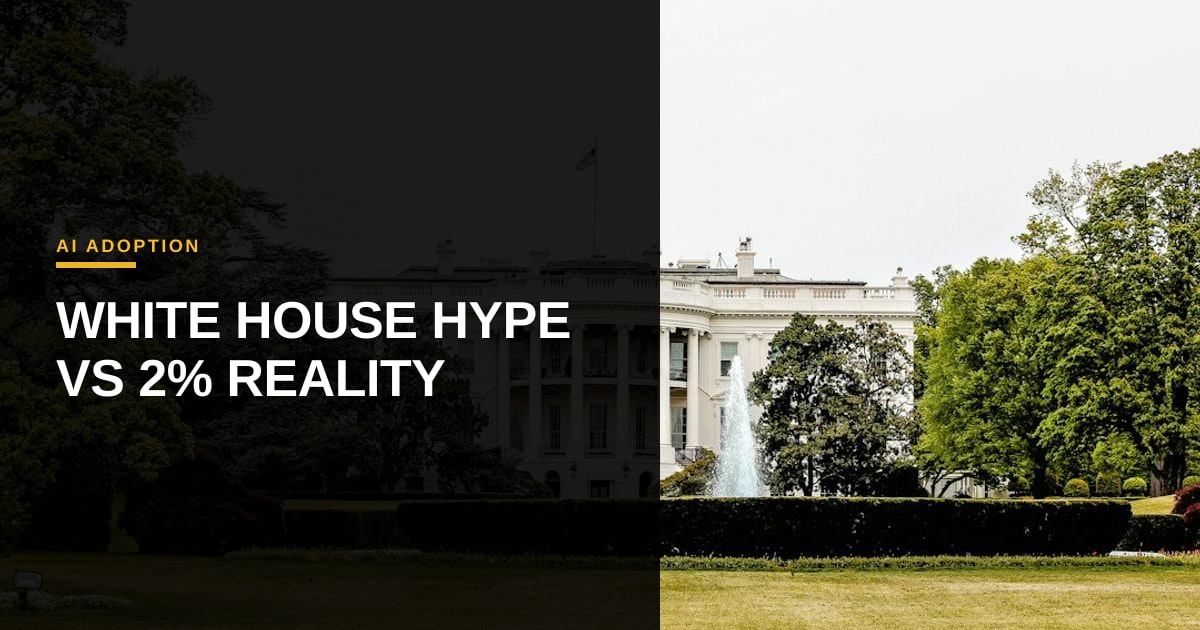 The 'Super Intelligence' Disconnect: White House Hype Meets 2% Consumer Reality