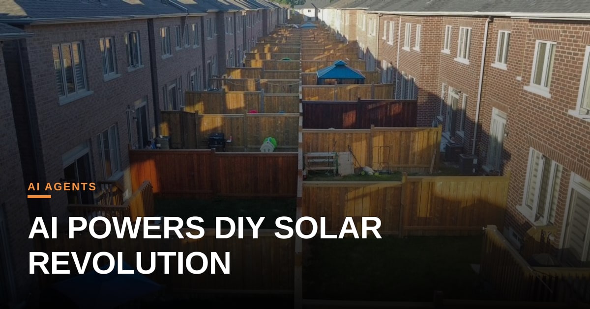 When AI Meets the Backyard: How Intelligent Agents Are Transforming DIY Solar Kits