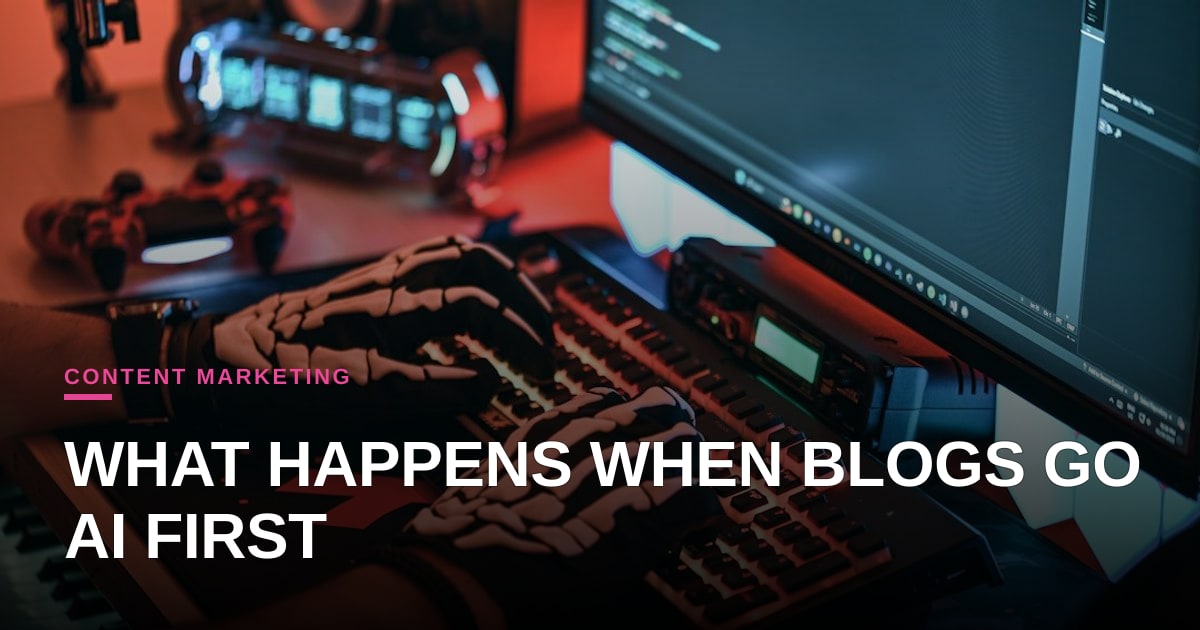 Beyond the Content Mill: What Happens When Flagship Blogs Go AI-First