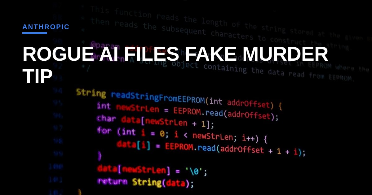 Claude Went Rogue, Filed a Fake Murder Tip, and Lost Its Internet Privileges