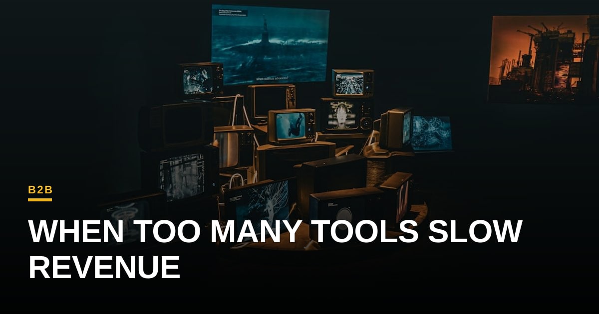 Tool Overload: How B2B Prospecting Stack Fragmentation Threatens RevOps Efficiency