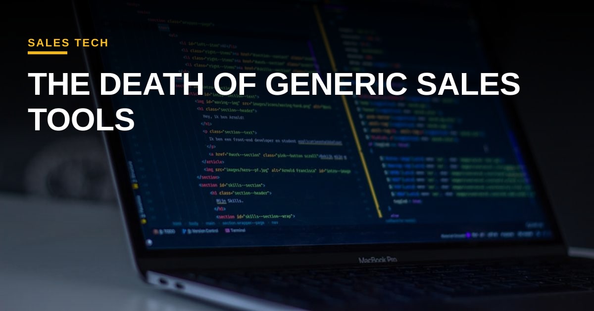 Death of the Point Solution: Why Your Next Sales Tool Won't Be Bought, It'll Be Vibe-Coded