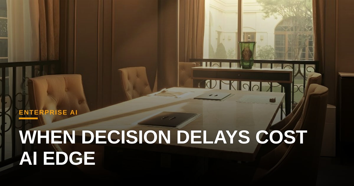 The Judgment Bottleneck: Why Executive Latency Threatens AI Advantage