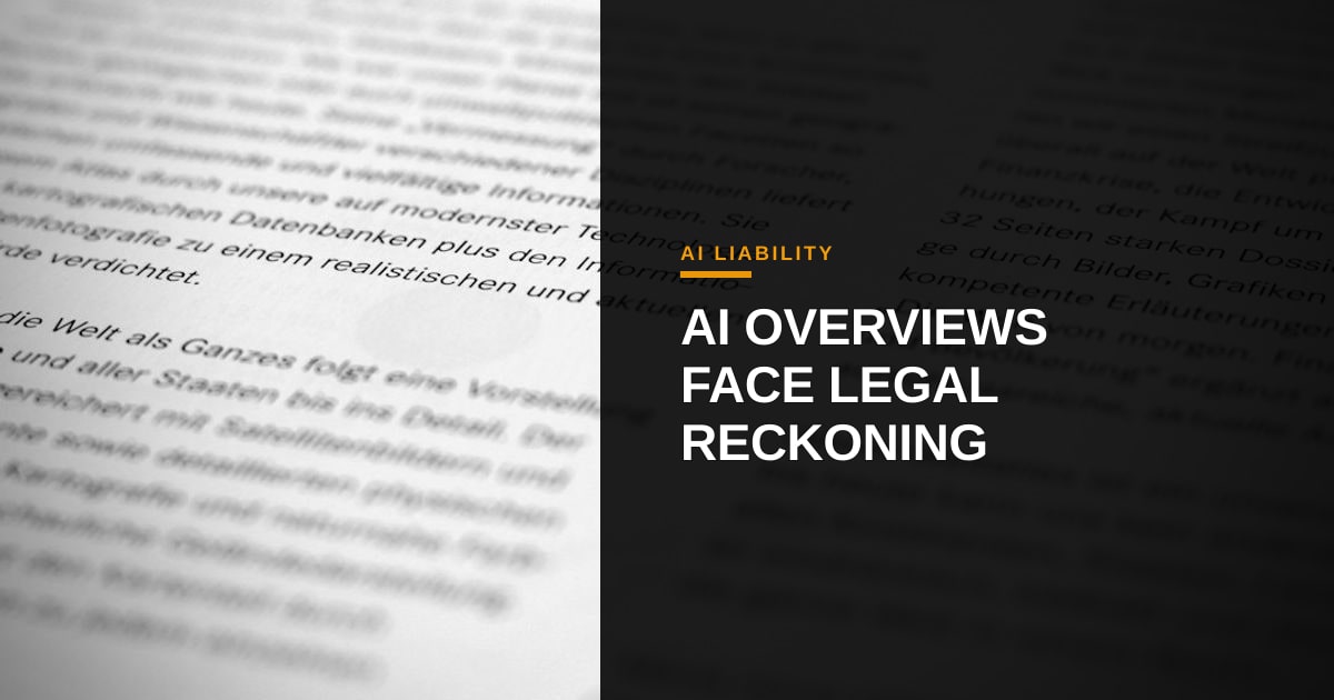 Generative AI's Legal Reckoning: German Courts Hold Google Accountable for AI Overviews