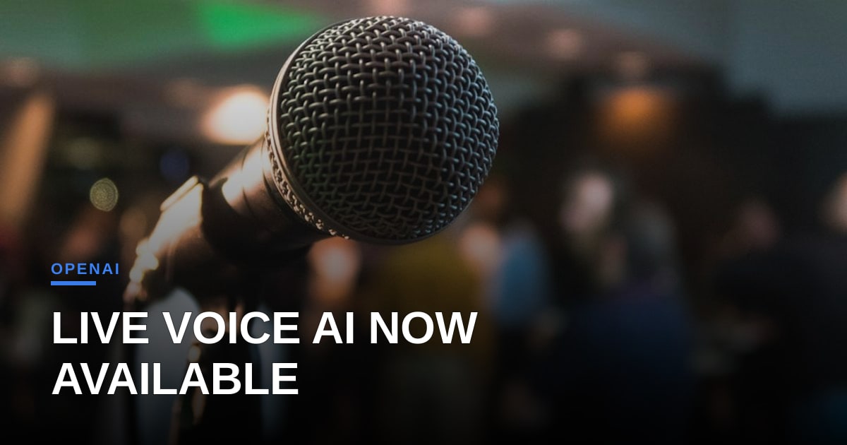 OpenAI’s GPT‑Live‑1 Puts Real‑Time Voice on the API Shelf