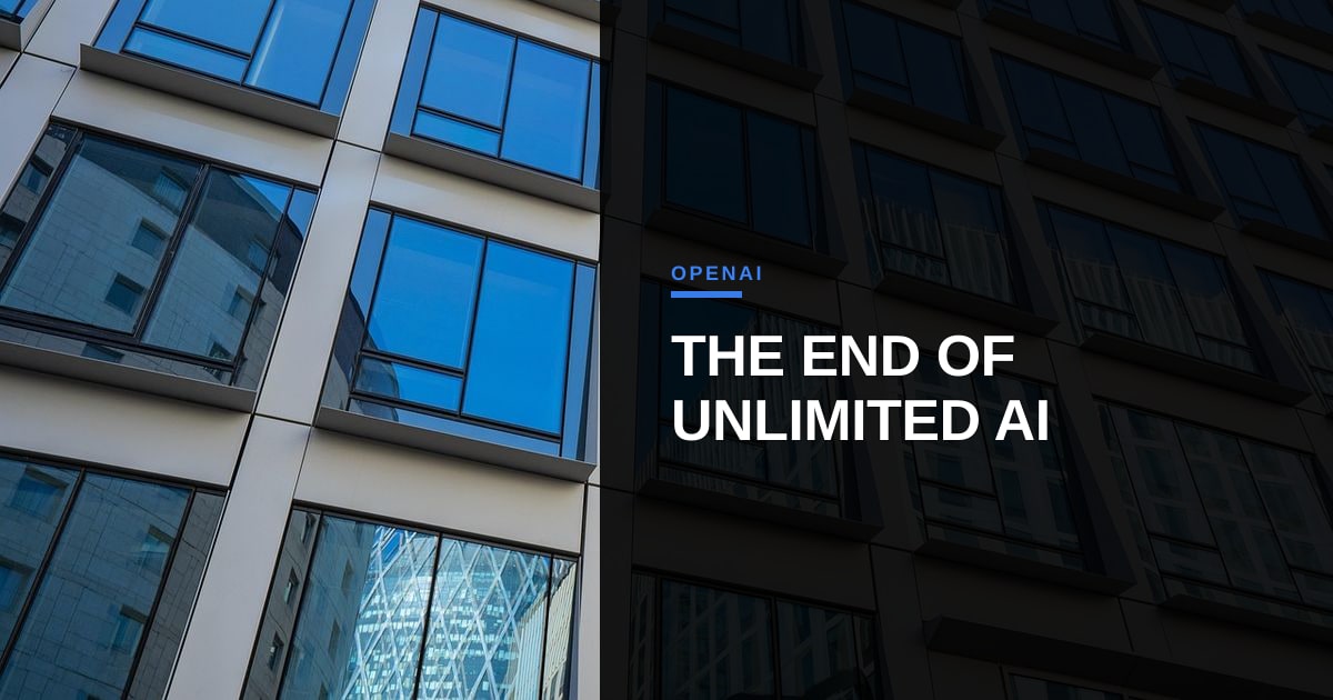The End of the All-You-Can-Eat AI Era: Why OpenAI's Pricing Pivot Changes Everything