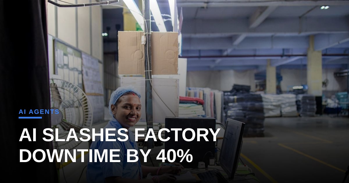 How an Ohio factory cut downtime by 40% using AI agents — and what others can learn